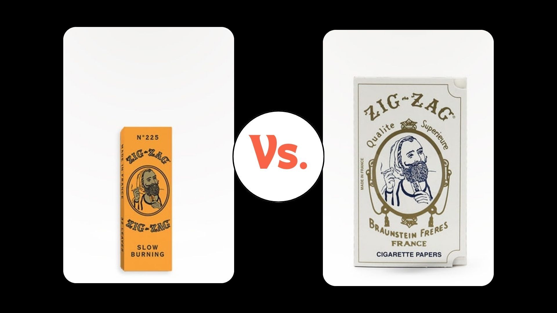 ZigZag Orange Vs. ZigZag White Rolling Paper Comparison